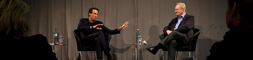 Foto Christian Ude im Gespräch mit  Julian Nida-Rümelin